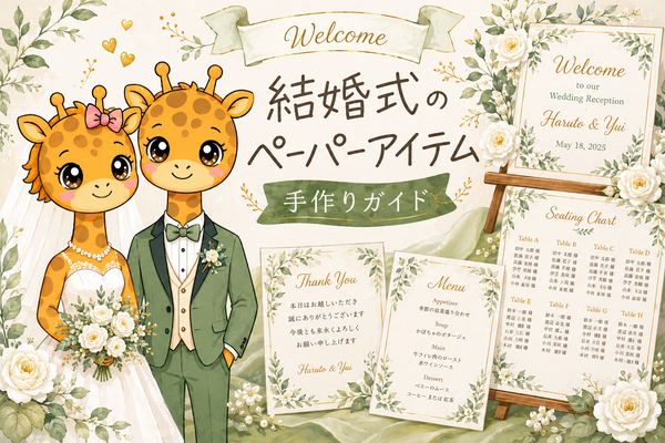 Canvaで結婚式ペーパーアイテムを手作り