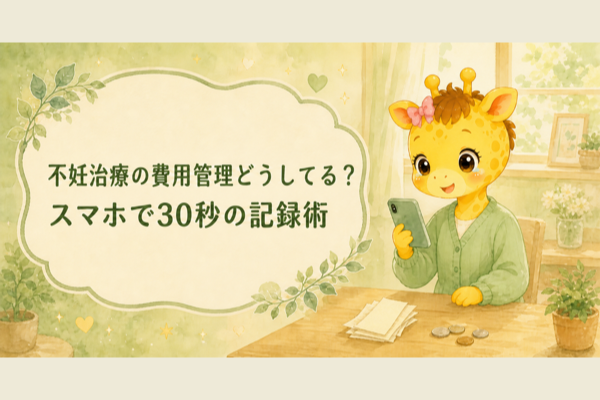 不妊治療の費用管理どうしてる？家計簿が続かない私がたどり着いた「スマホで30秒」記録術