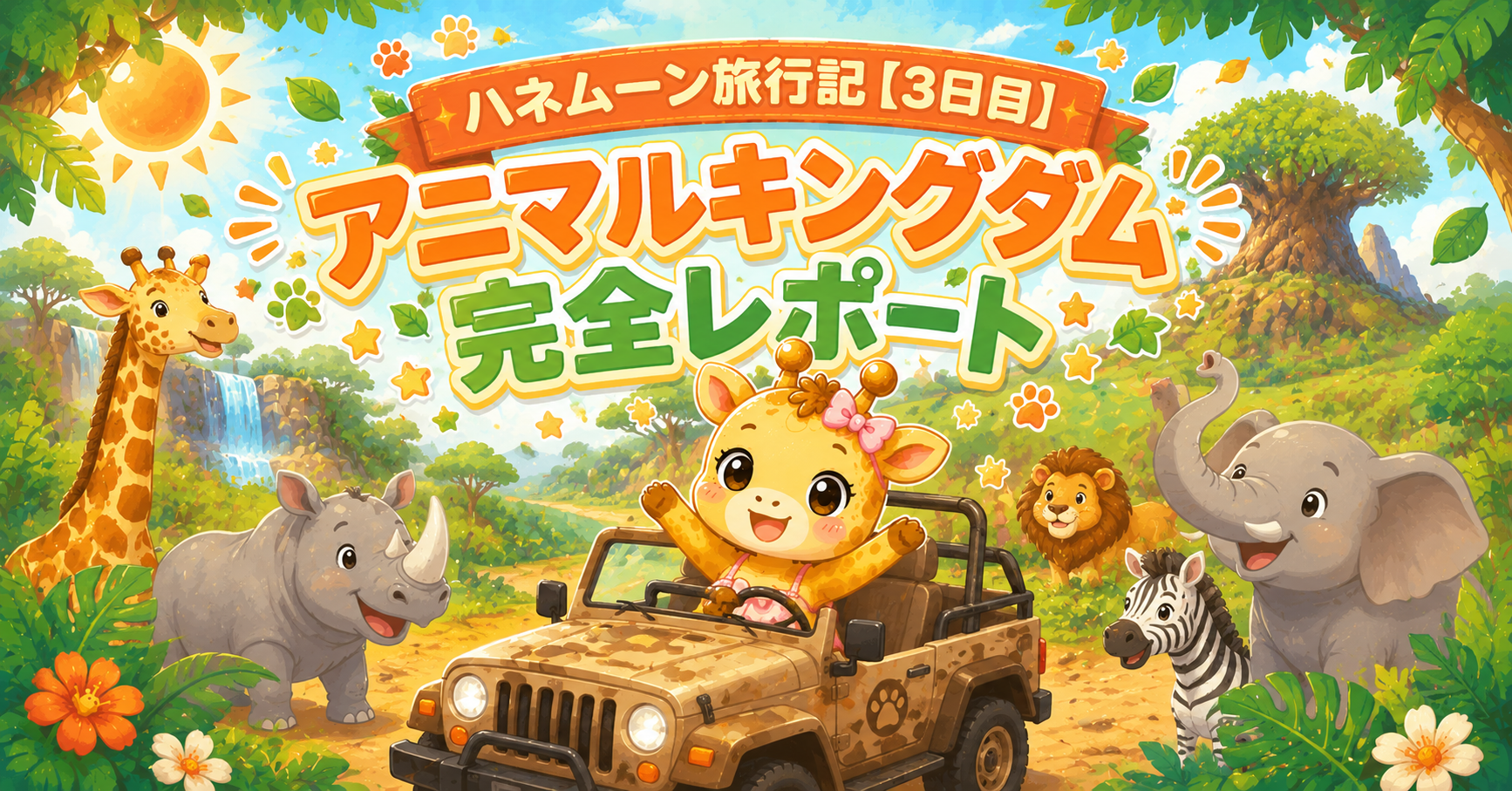 WDWハネムーン旅行記【3日目】アニマルキングダム完全レポート