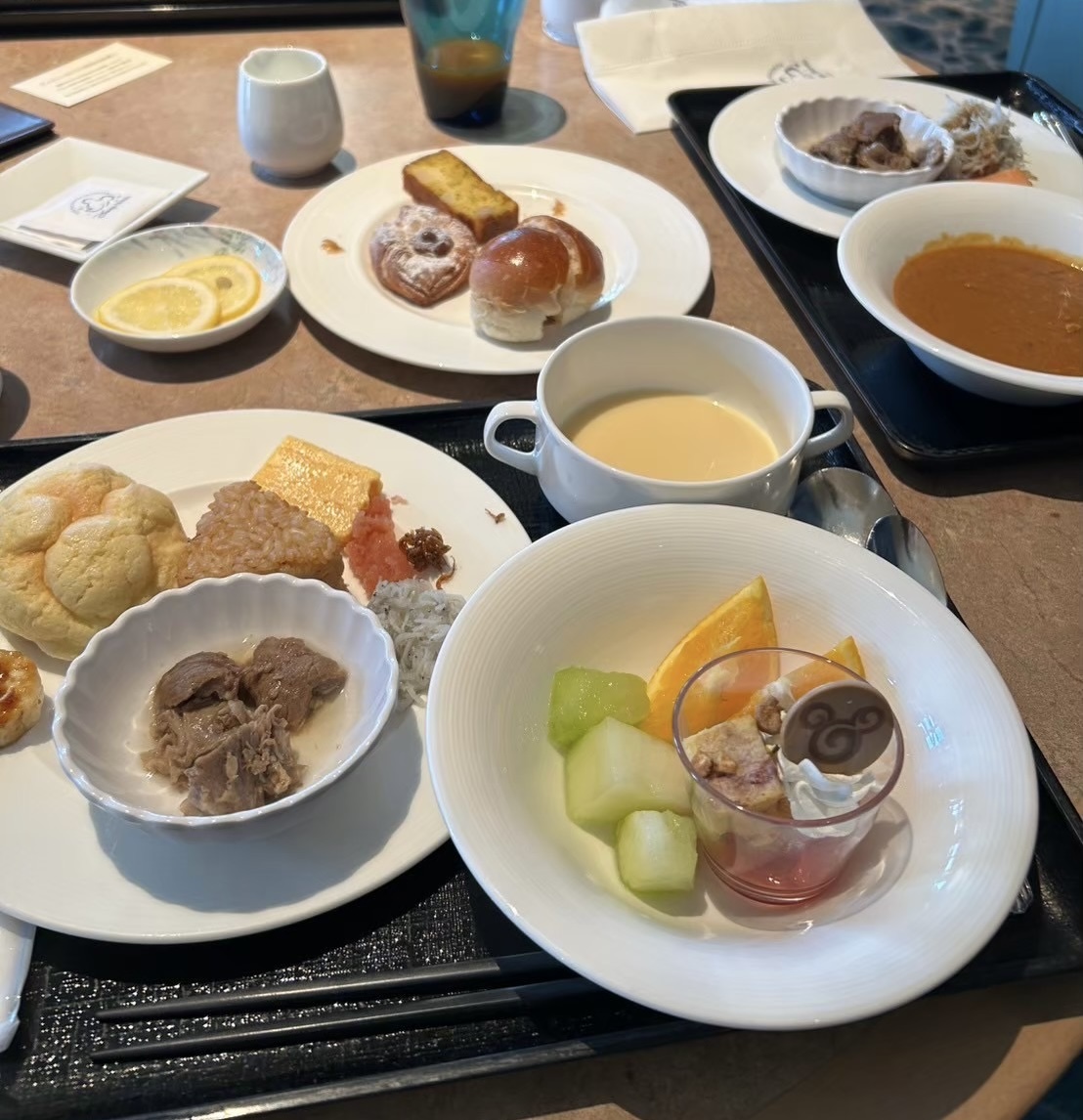 オチェーアノの朝食ビュッフェ