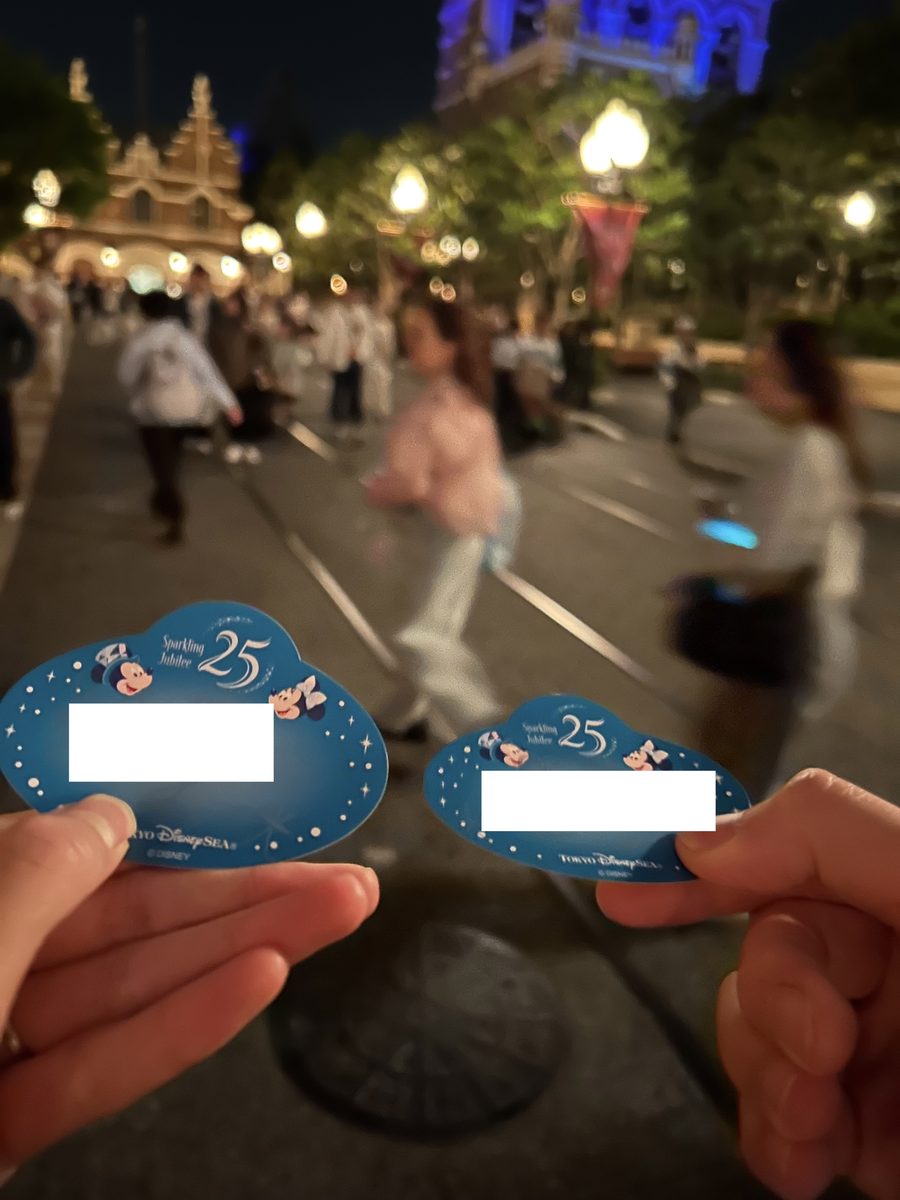 ディズニーシー25周年スパークリング・ジュビリーのバッジシール